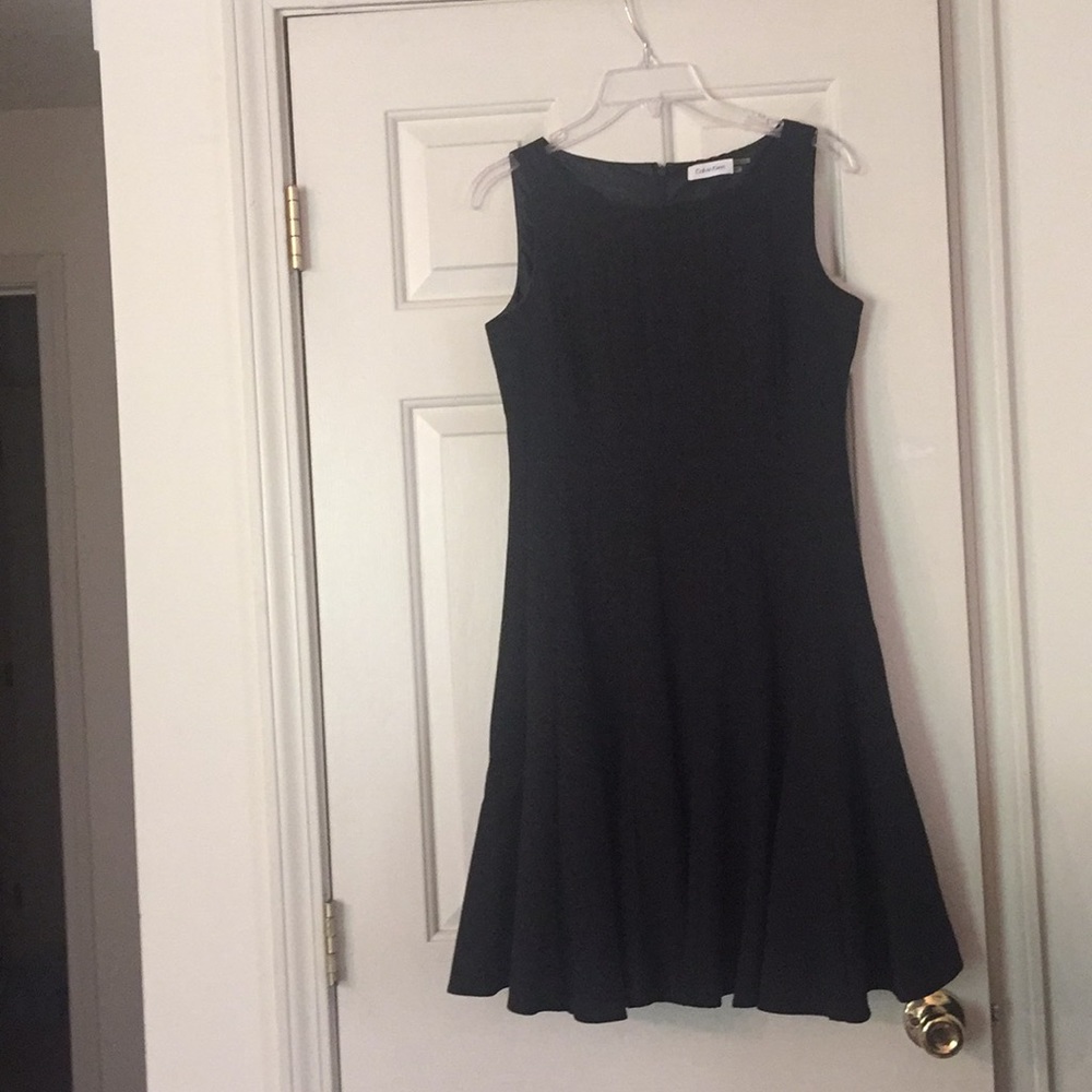 Calvin Klein Black Sleeveless Sheath Dress Size 8P